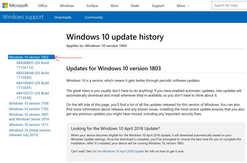 Manual Windows Update Download List